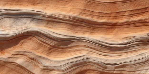 Photo sandstone layeret soil background by generative ai tools