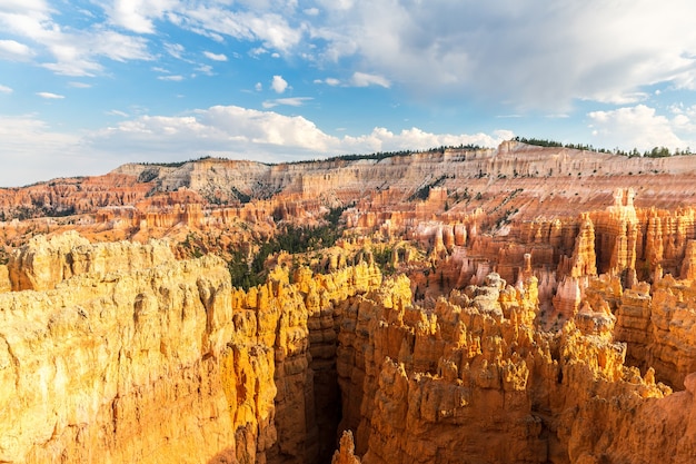 Sandstone mountains at Bryce Canyon National Park