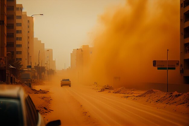 Sandstorm in a citygenerative ai