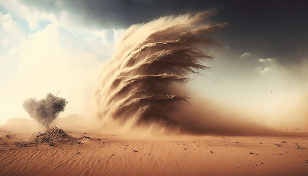 Sandstorm in the desert Generative AI