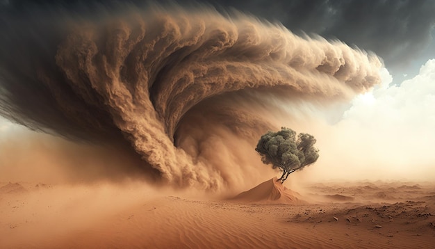 Sandstorm in the desert Generative AI