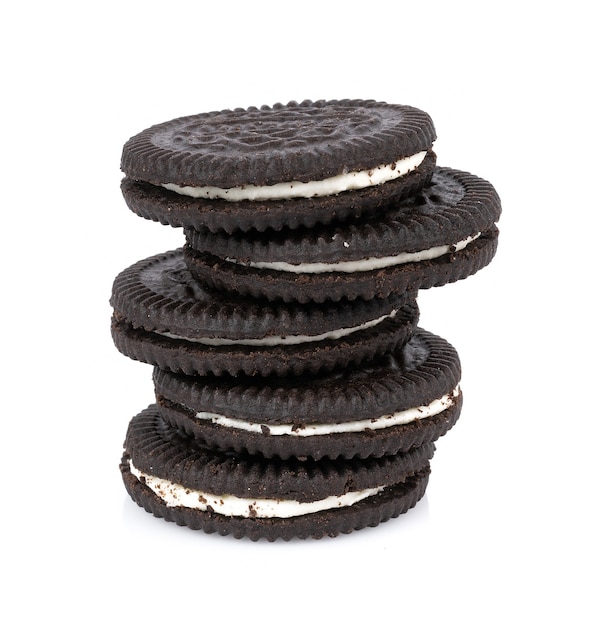 Sandwich cookies with cream