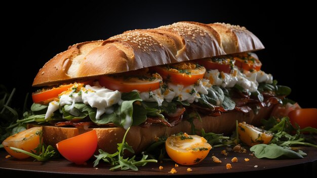 sandwich HD 8k behang Stock Fotografisch beeld