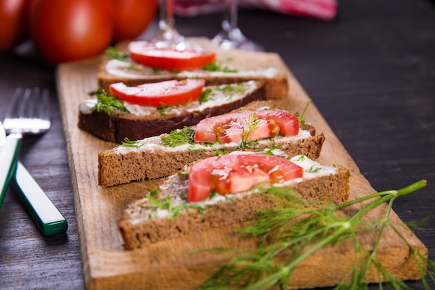 Sandwich met tomaten