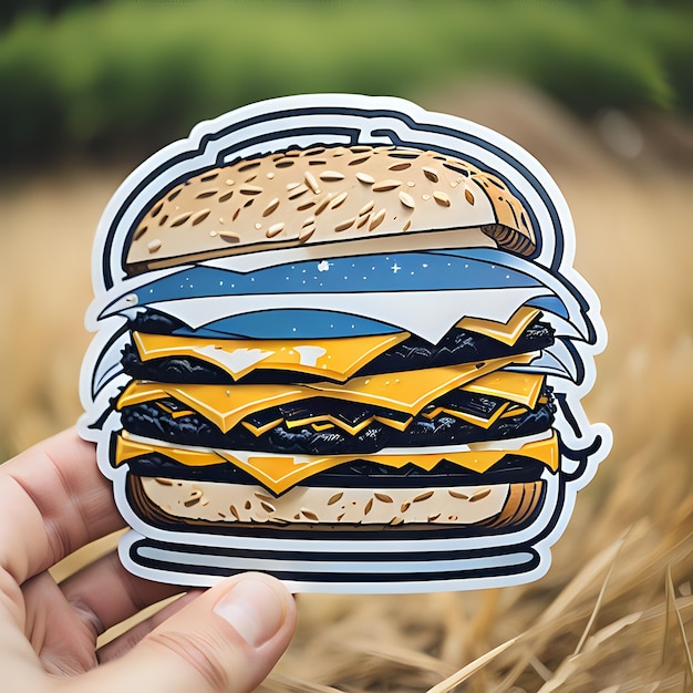 Sandwich sticker