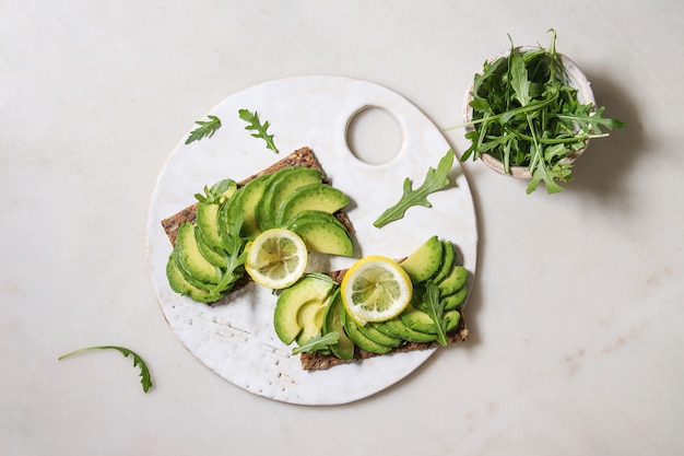 Sandwich with avocado