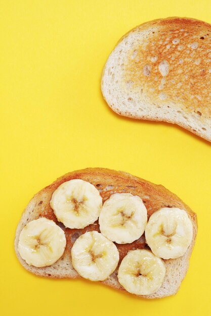 Sandwich with banana