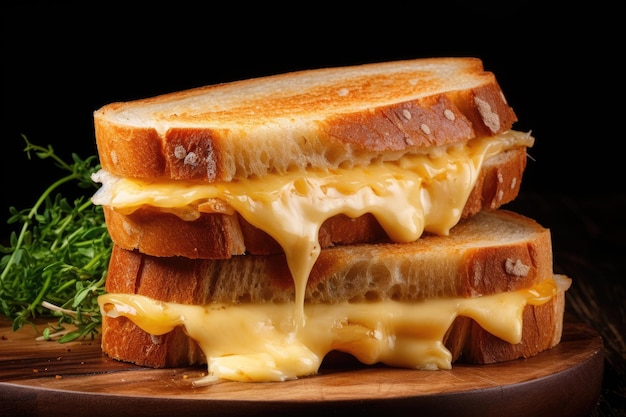 Sandwich with butter and cheese