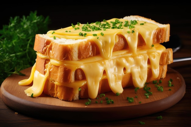 Sandwich with butter and cheese