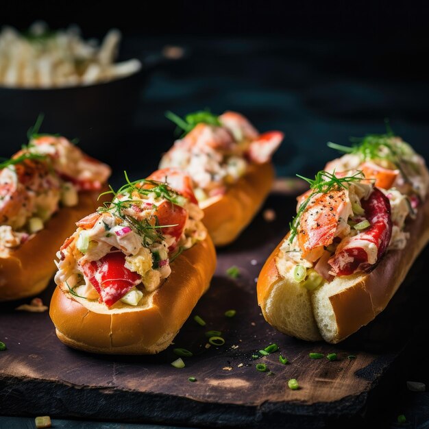 Photo a sandwich with tomatoes and onions on a cutting board