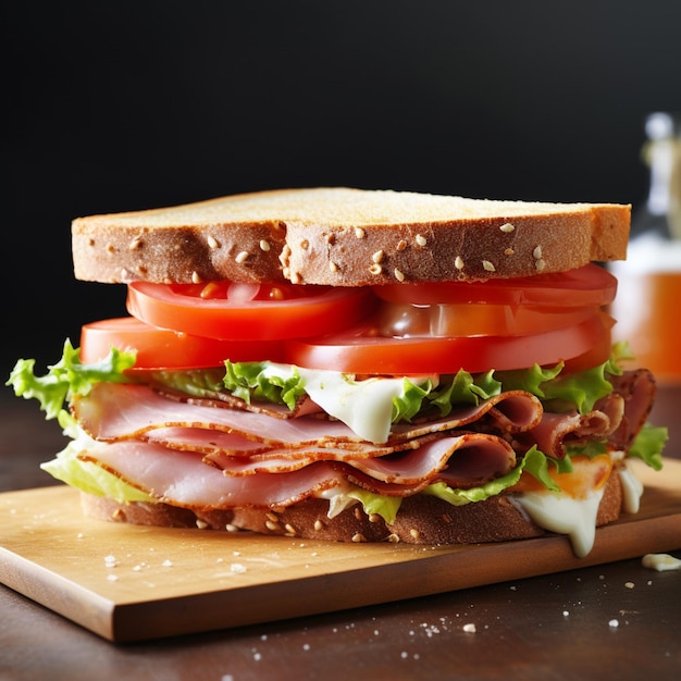 Sandwich with white background high quality ultra h