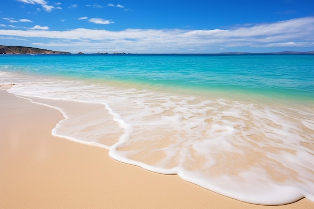 Sandy Beach and Azure Waters