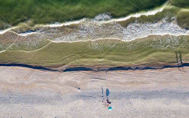 sandy beach on the seashore