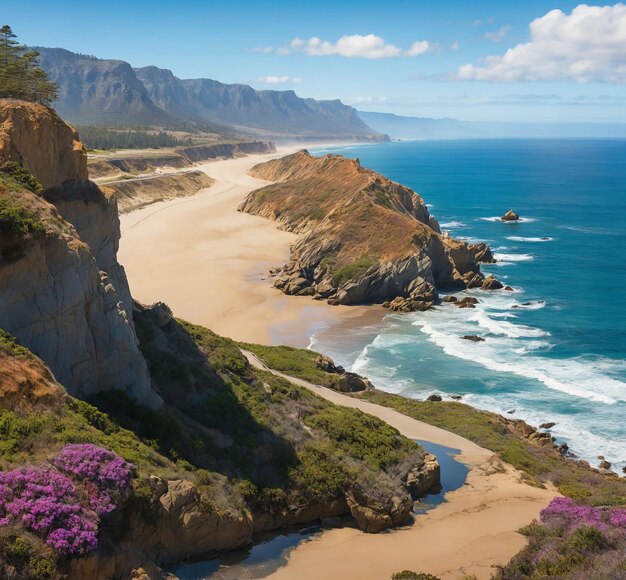 Foto spiagge sabbiose che danno un senso di splendore naturale