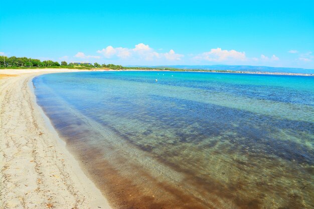 Sandy coast in Fertilia Sardinia