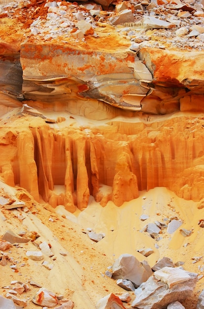 Sandy rocks and quartz texture