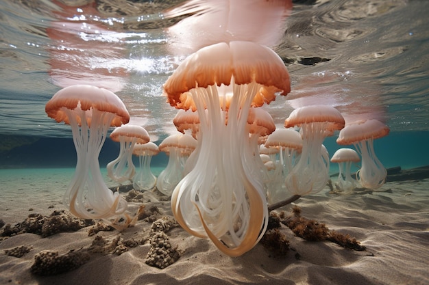 砂浜の海底海洋生物