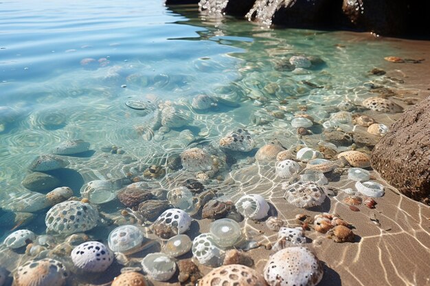 砂浜の海底海洋生物