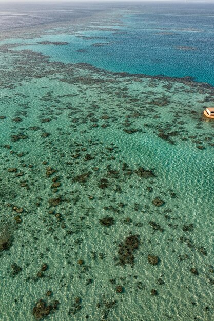 Sanganeb Red sea lightouse reef view