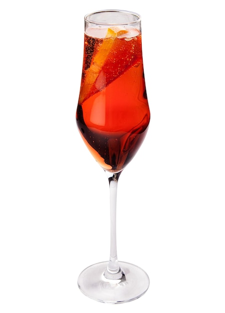Sangria on a white background Classic Spanish drink