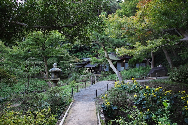 Giardini di sankeien a yokohama, in giappone