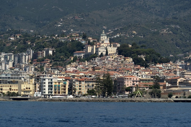 Sanremo view from the sea