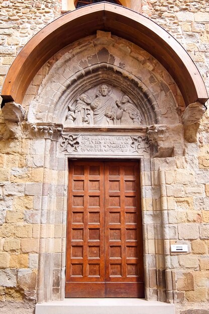 Sansepolcro Italy Facade of catholic church Chiesa di Sant Antonio Abate