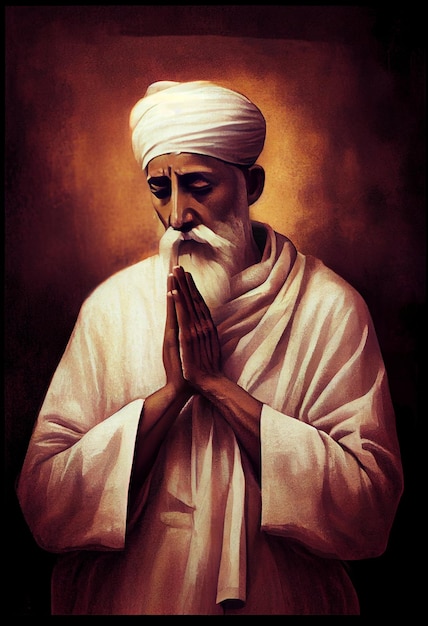 Sant Kabir Das Jayanti Sant Kabir Das een beroemde dichter en mystieke heilige in India Art Illustration