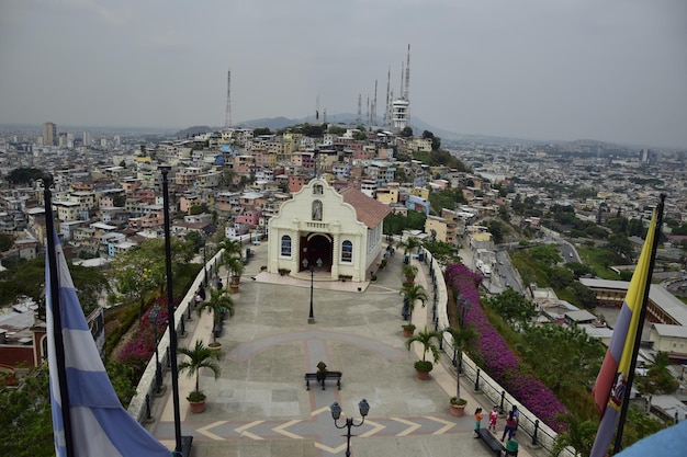 Santa Ana Church on top of Santa Ana hill Guayaquil