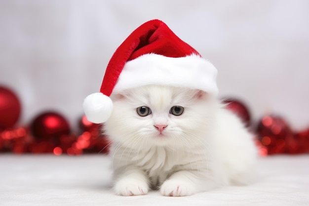 Santa cat background