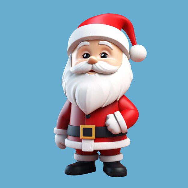 산타클로스 3d 일러스트레이션 렌더 만화 캐릭터 산타클로스 장난감 산타 3d 예술 고립