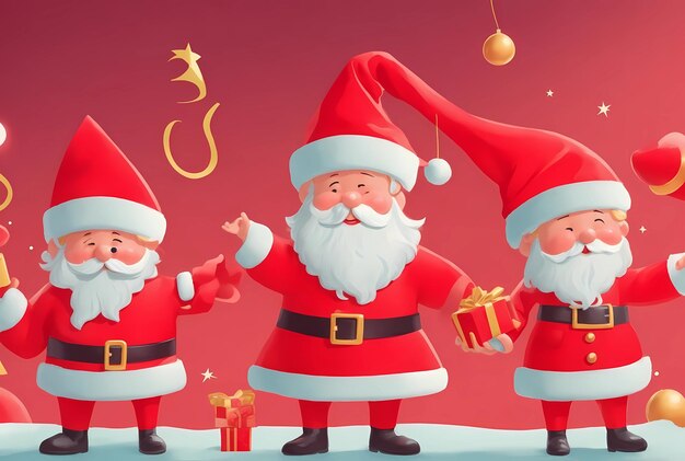 Санта-Клаус приносит чудеса Рождественский альбом процветания