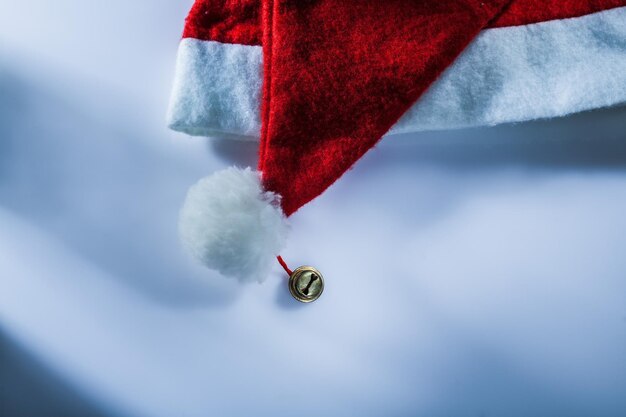 Santa Claus cap on white surface