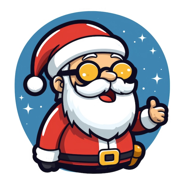 Santa Claus cartoon character Generative AI