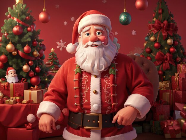 Santa claus cartoon character