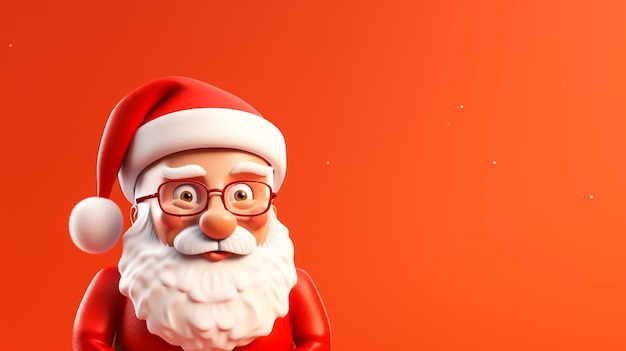 Santa claus christmas 3d render