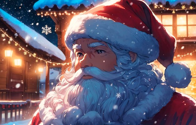 산타 클로스 크리스마스와 새해 개념
