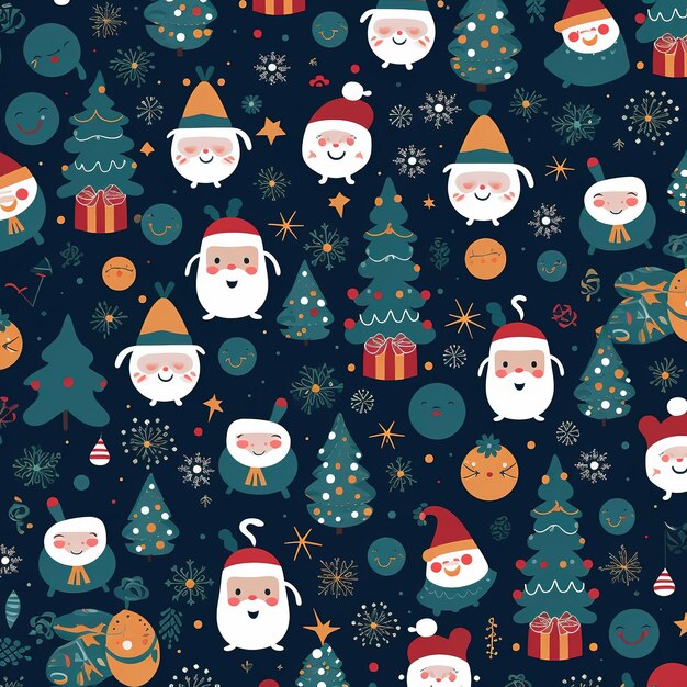 Santa Claus Christmas pattern