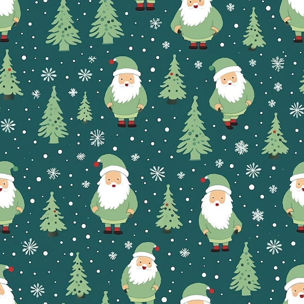 Santa Claus Christmas pattern