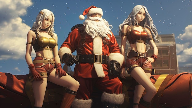 santa claus at christmas