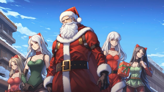 santa claus at christmas