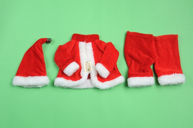 santa claus costume and hat