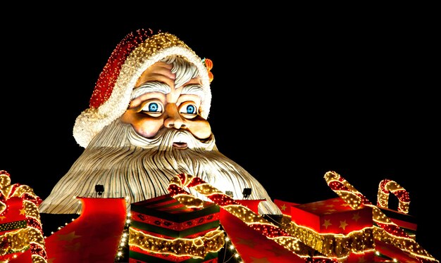 Santa claus figure. Outdoor