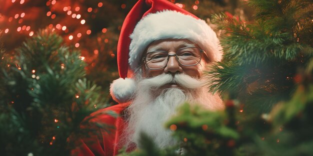 Santa Claus harvesting marijuana at Christmas