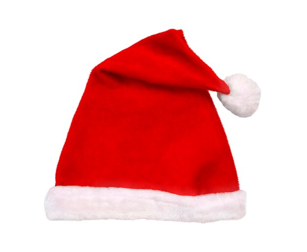 Santa Claus hat isolated on white background