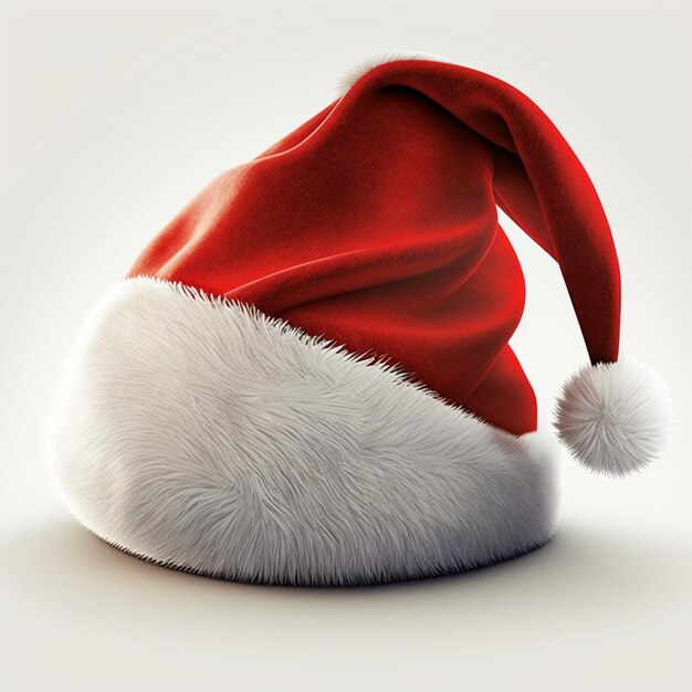 Photo santa claus hat isolated on white background
