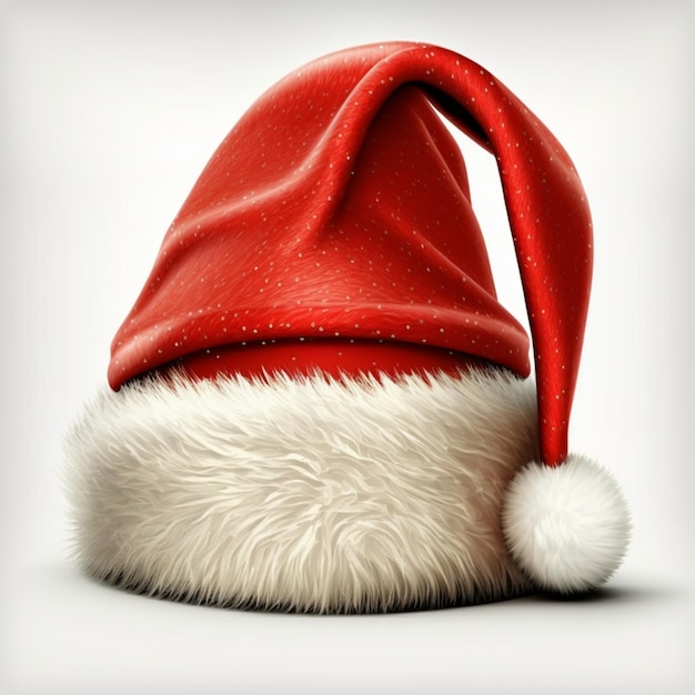 Photo santa claus hat isolated on white background