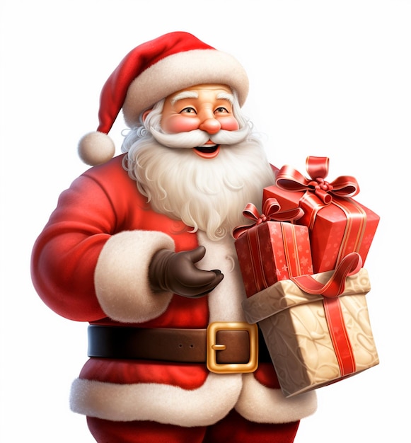 Санта Клаус с подарками