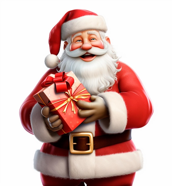 Santa Claus holding gifts