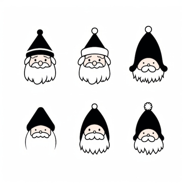 Photo santa claus illustration